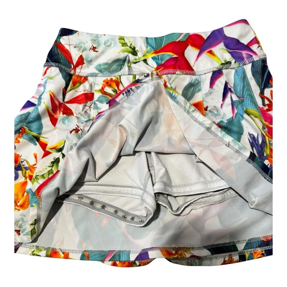 Athleta Girl Tropical Floral High Waisted Skort Size XXS